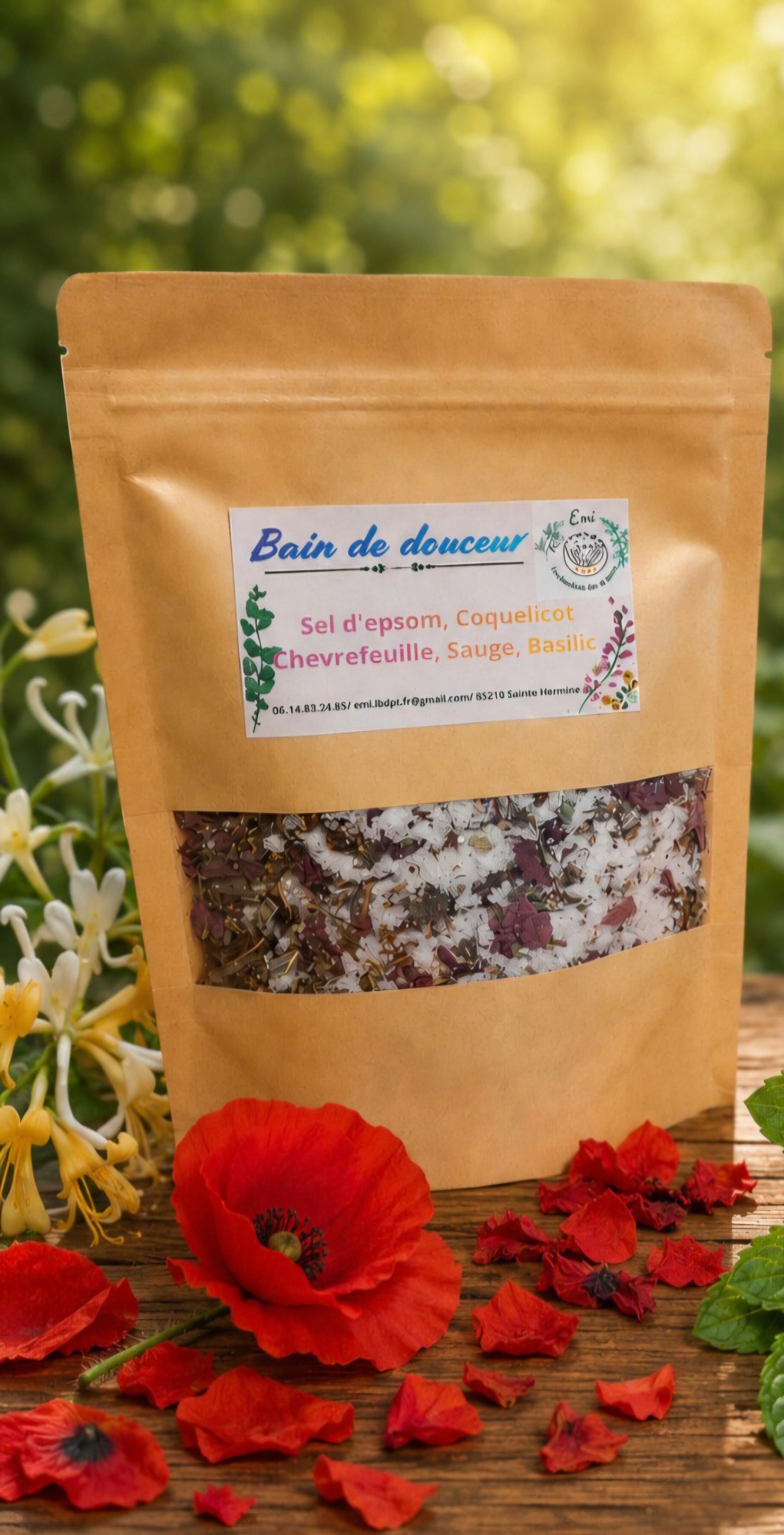 Sels de bain aux plantes